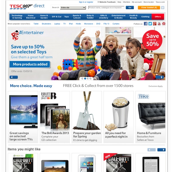 Tesco Direct: Electricals, Home Furnishing, Toys & more
