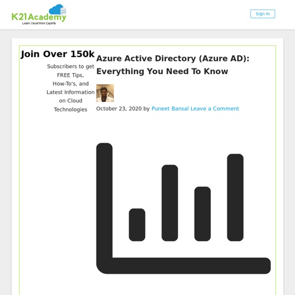 What is Azure Active Directory (Azure AD)?