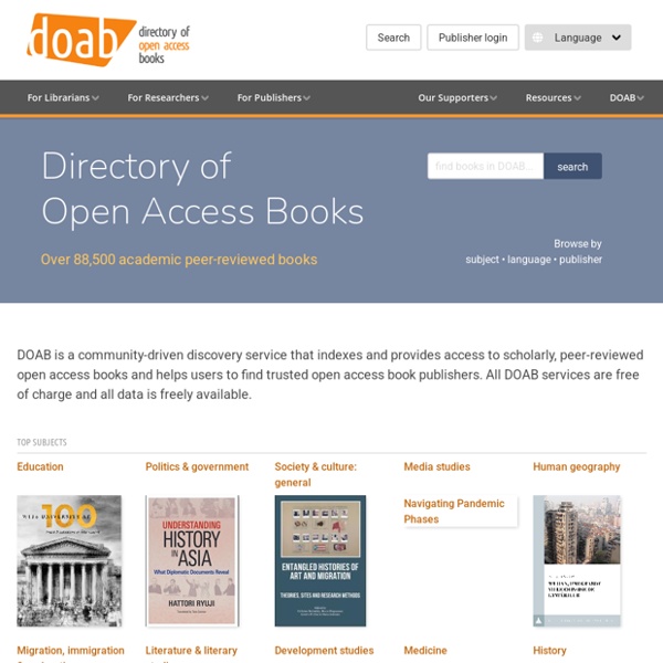 DOAB: Directory of Open Access Books