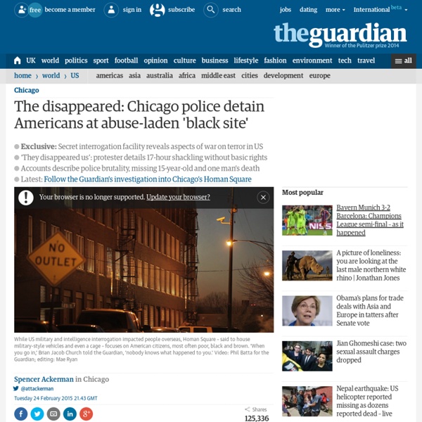 The disappeared: Chicago police detain Americans at abuse-laden 'black site'