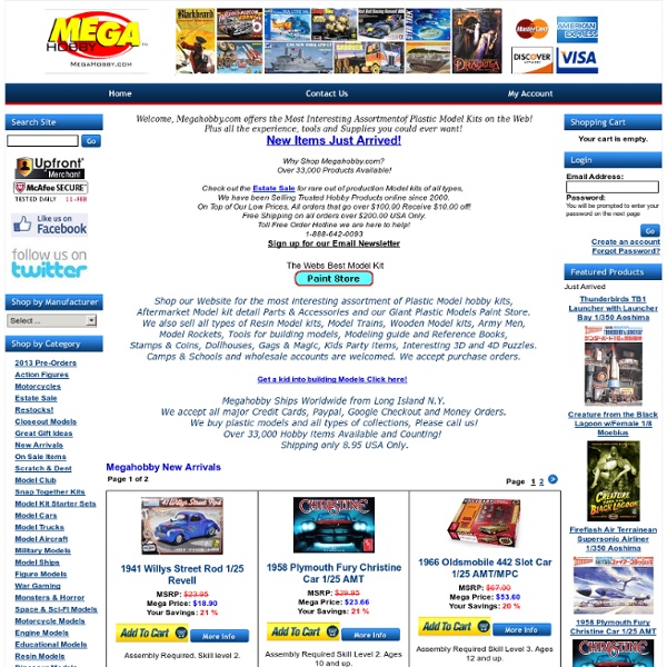 Huge Selection of Discounted Plastic Models, Model Paint and Tools for Model kits