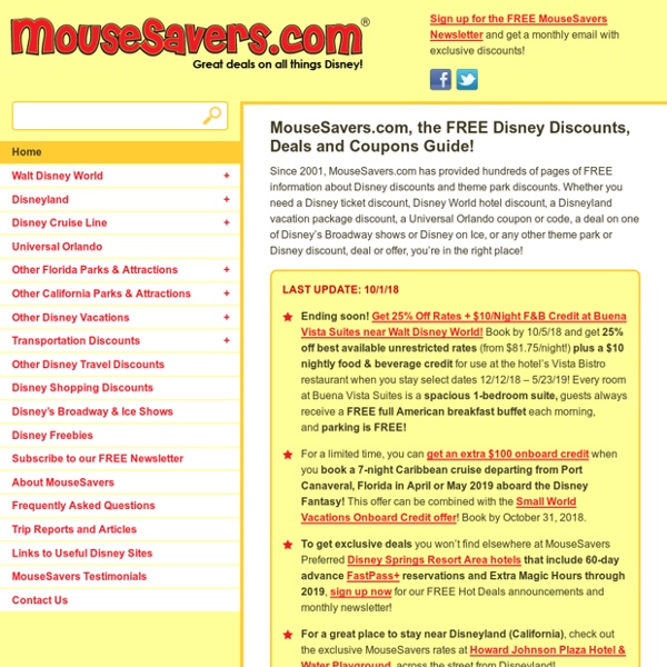 MouseSavers.com - Disney Discount Source