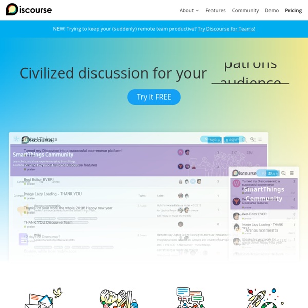 Discourse - Civilized Discussion