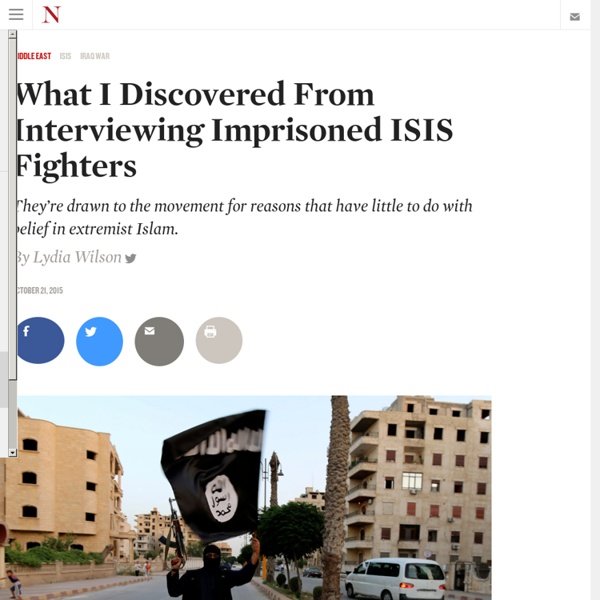 What I Discovered From Interviewing Imprisoned ISIS Fighters