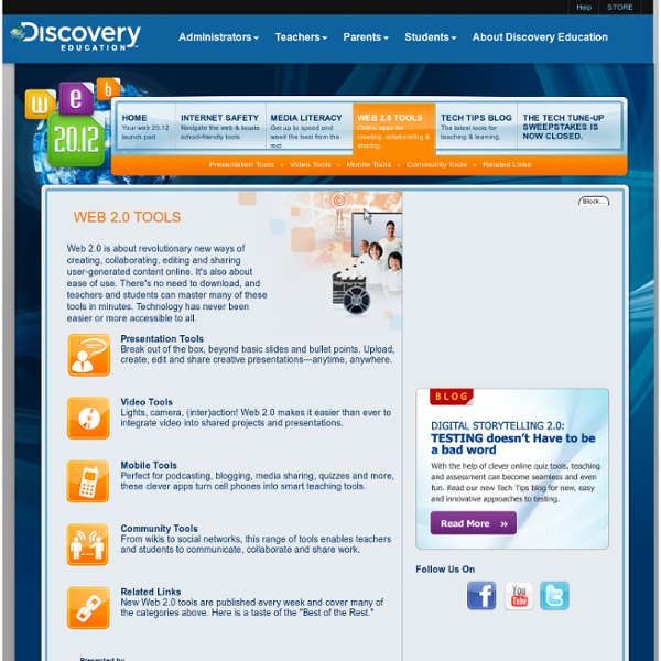 Discovery Education: Web 2.0 Tools