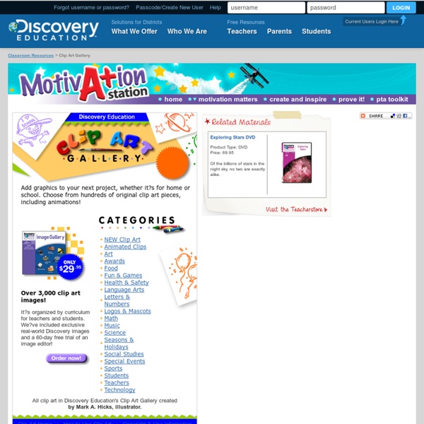 Discovery Education: The Clip Art Gallery offers free educational clipart.