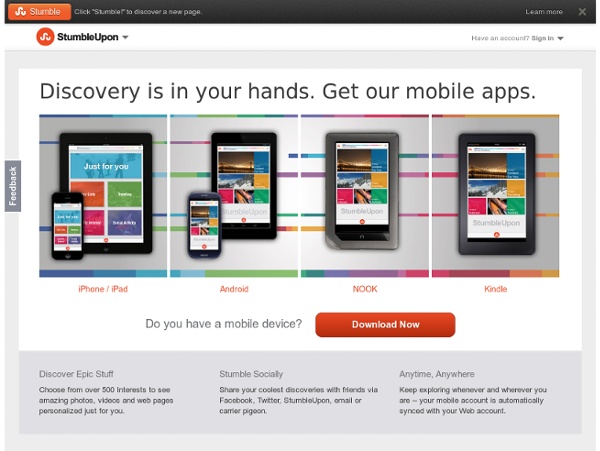 Mobile: Discover the web on the go