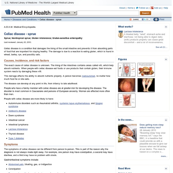 PubMed Health: Celiac Disease