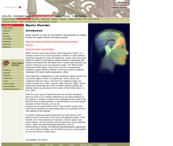 Focus on Brain Disorders - Bipolar Disorder - Introduction