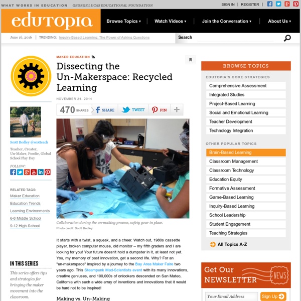 Dissecting the Un-Makerspace: Recycled Learning