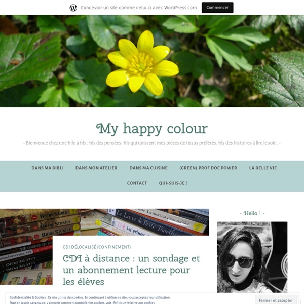 CDI à distance : un sondage et un abonnement lecture pour les élèves – Green is my happy colour