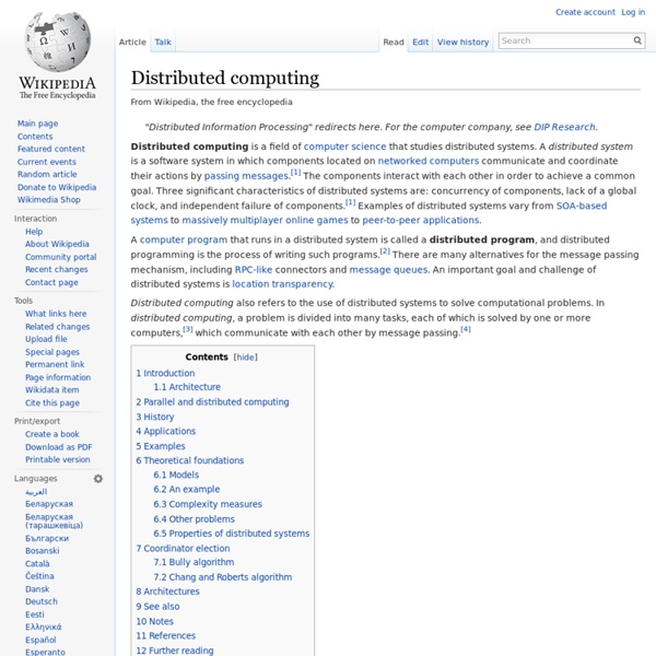 Distributed computing