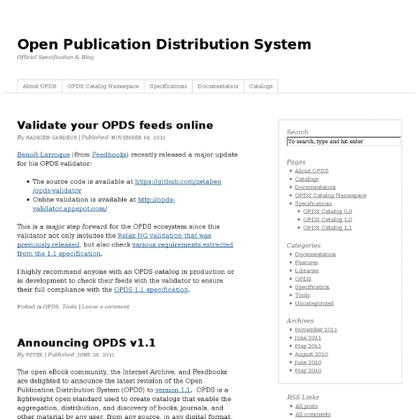 Open Publication Distribution System