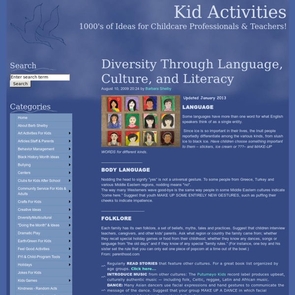 Diversity/Multi Cultural with Language-Literacy