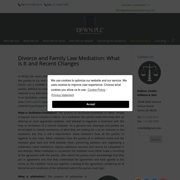 Divorce and Family Law Mediation: What is It and Recent Adjustments