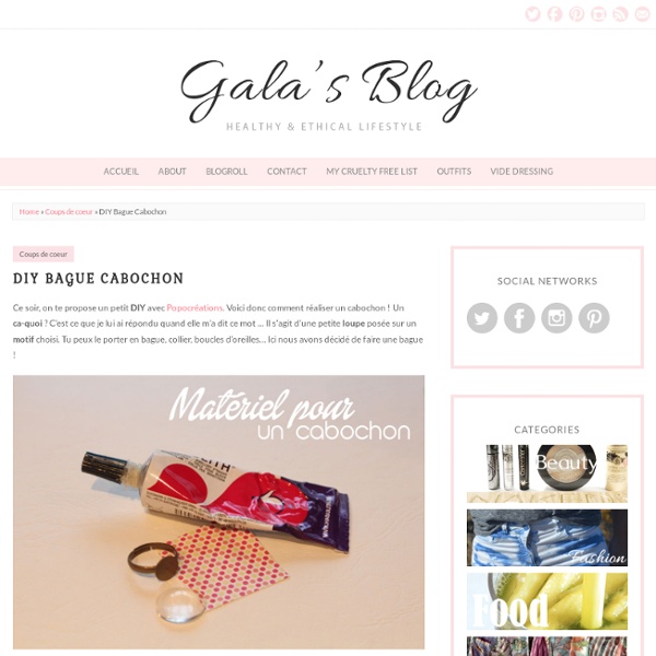 Gala's blog DIY Bague Cabochon » Gala's blog