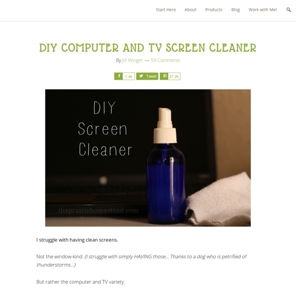 How to Clean a Laptop or TV Screen