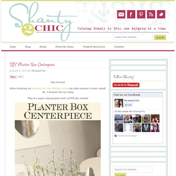 DIY Planter Box Centerpiece