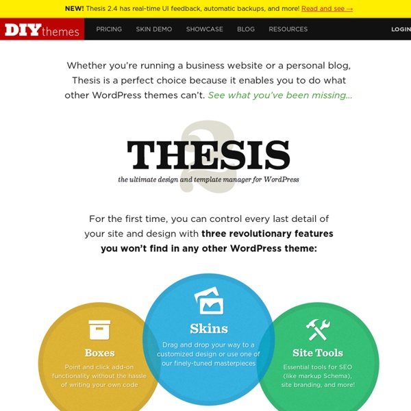 DIYthemes — Run a Killer Website with the Thesis WordPress Theme