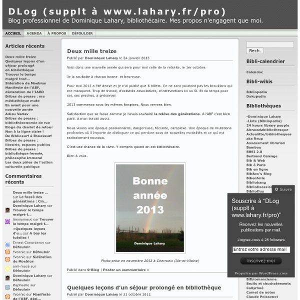 DLog (supplt à www.lahary.fr/pro)
