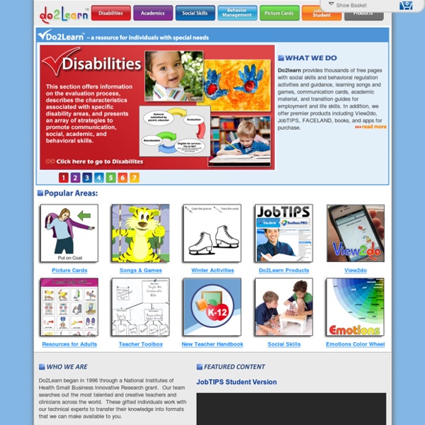 Do2Learn: Educational Resources for Special Needs