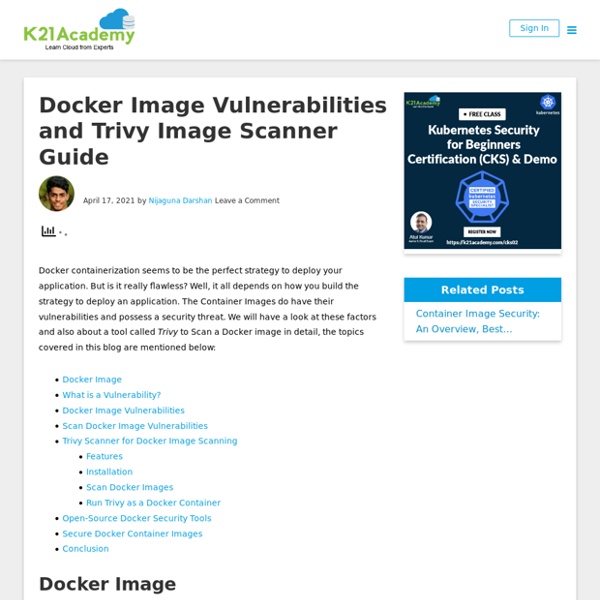 Docker Image Vulnerabilities