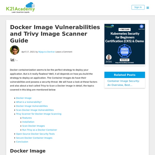 Docker Image Vulnerabilities