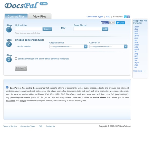 DocsPal - Free online file Converter and Viewer