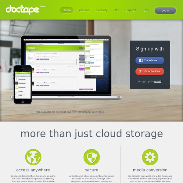 Doctape - your personal document and media hub