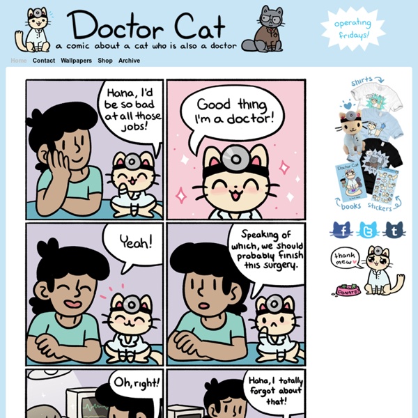 Doctor Cat - comics about a cat who is also a doctor