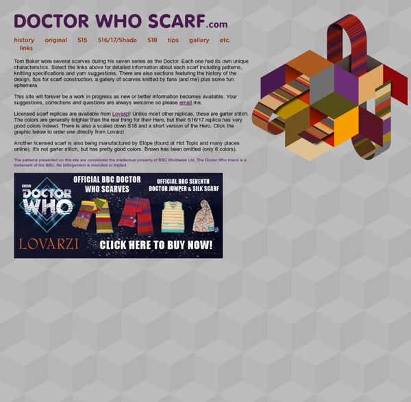 The Doctor Who Scarf