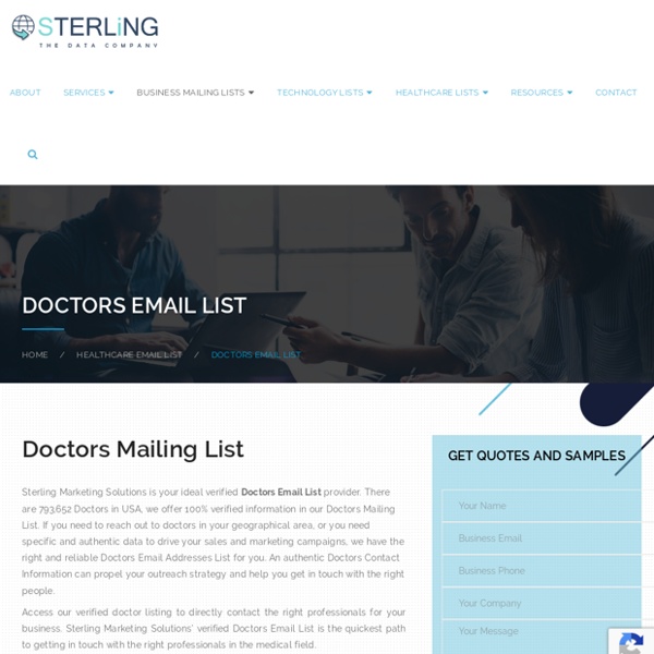 Doctors Email Address List