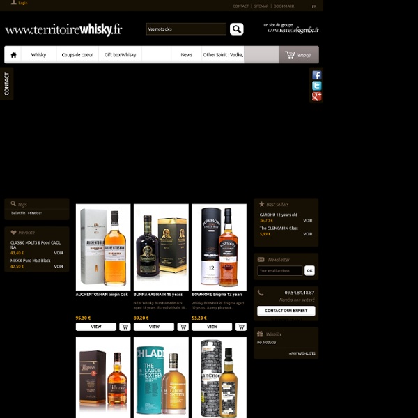 Territoire Whisky : Vente de whisky haut de gamme