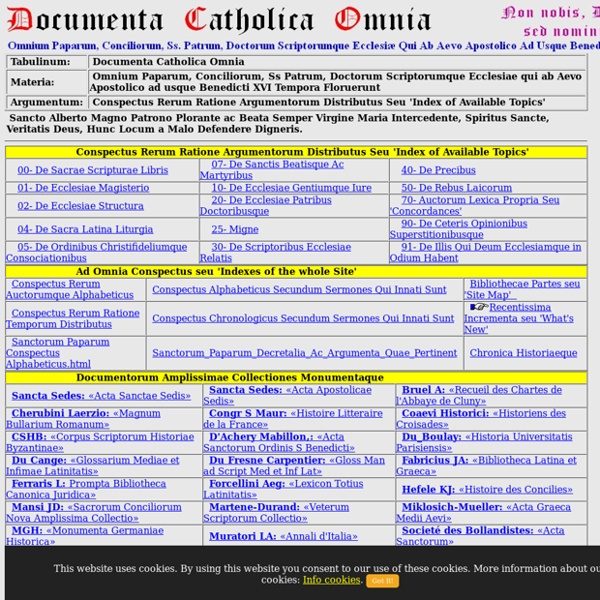 Documenta Catholica Omnia