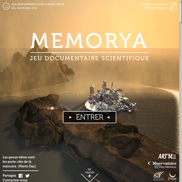 Jeu documentaire scientifique sur la mémoire