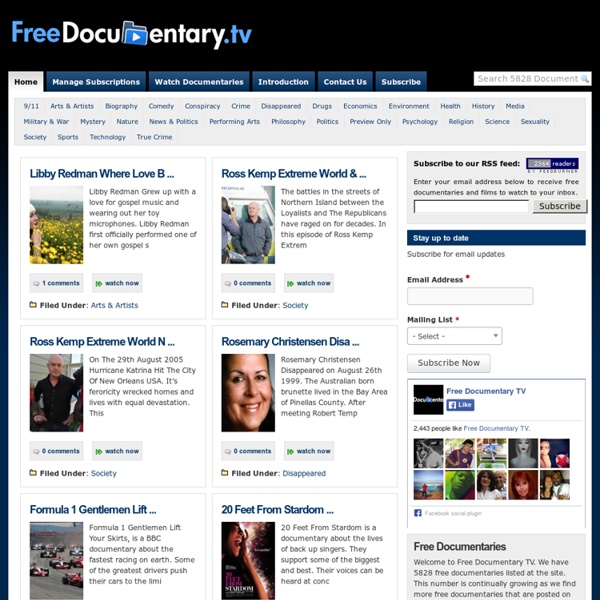 Free Documentary TV - Free Documentaries, Watch Documentaries Online