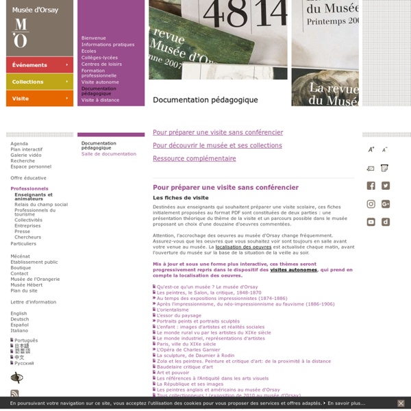 Orsay - Documentation pédagogique