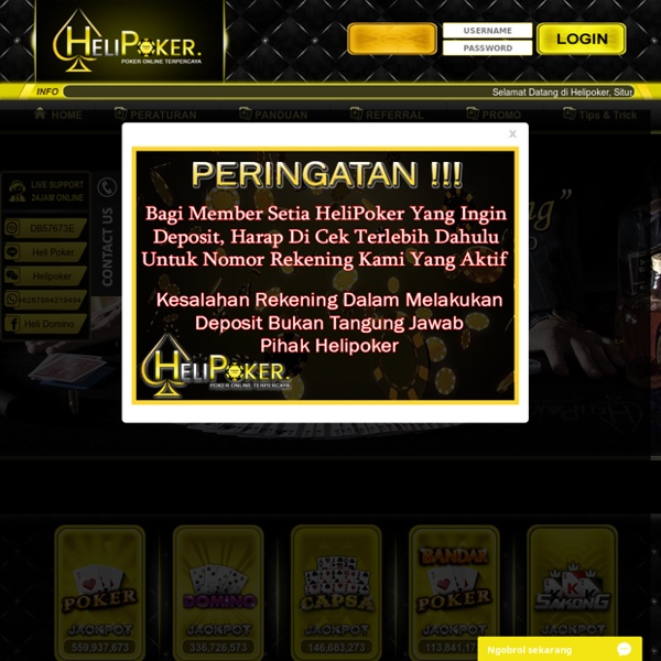 HeliQQ Situs Judi Online DominoQQ Poker BandarQ Indonesia