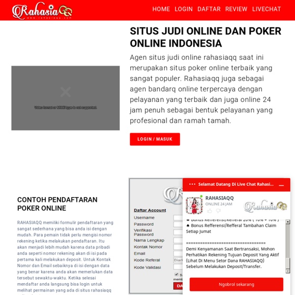 Judi Online , Poker Online , Dominoqq , Bandarq , Rahasiavip.net