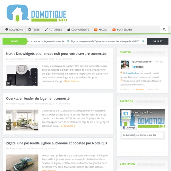 Domotique Info - Le magazine des passionnés de la Domotique...