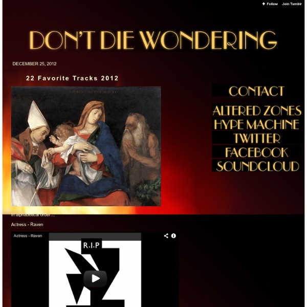 Don't Die Wondering.