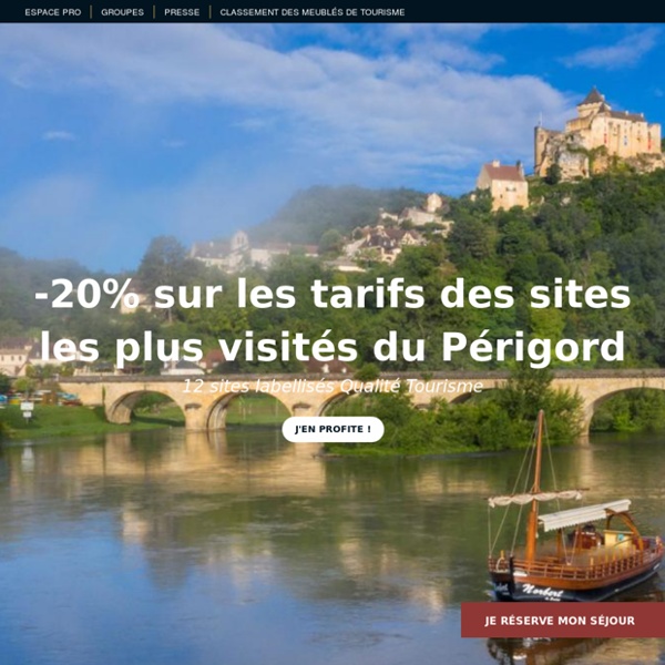 Document 5 : Site de l'office du tourisme de Dordogne