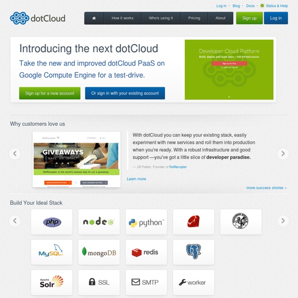 DotCloud - One home for all your apps