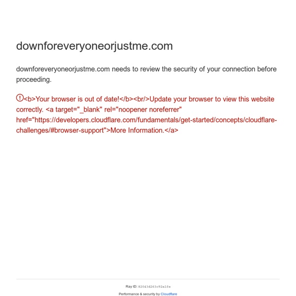 Down For Everyone Or Just Me -> Check if your website is down or up?