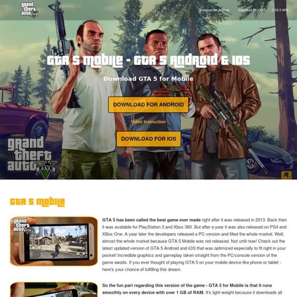 GTA 5 Mobile For Android and iOS - Download