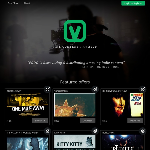 VODO - free-to-share films available through bittorrent