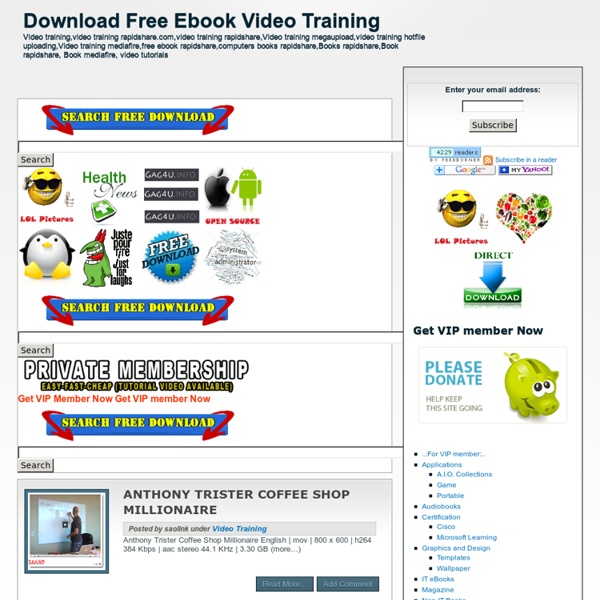 Download Free Ebook Video Training