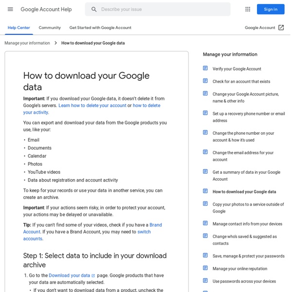 Download your data - Google Account Help
