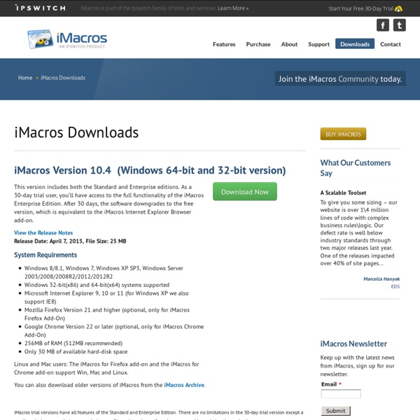 iMacros for Firefox - Script your Firefox Web Browser