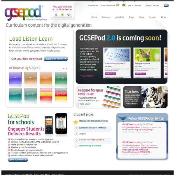 Download GCSE learning & revision audio